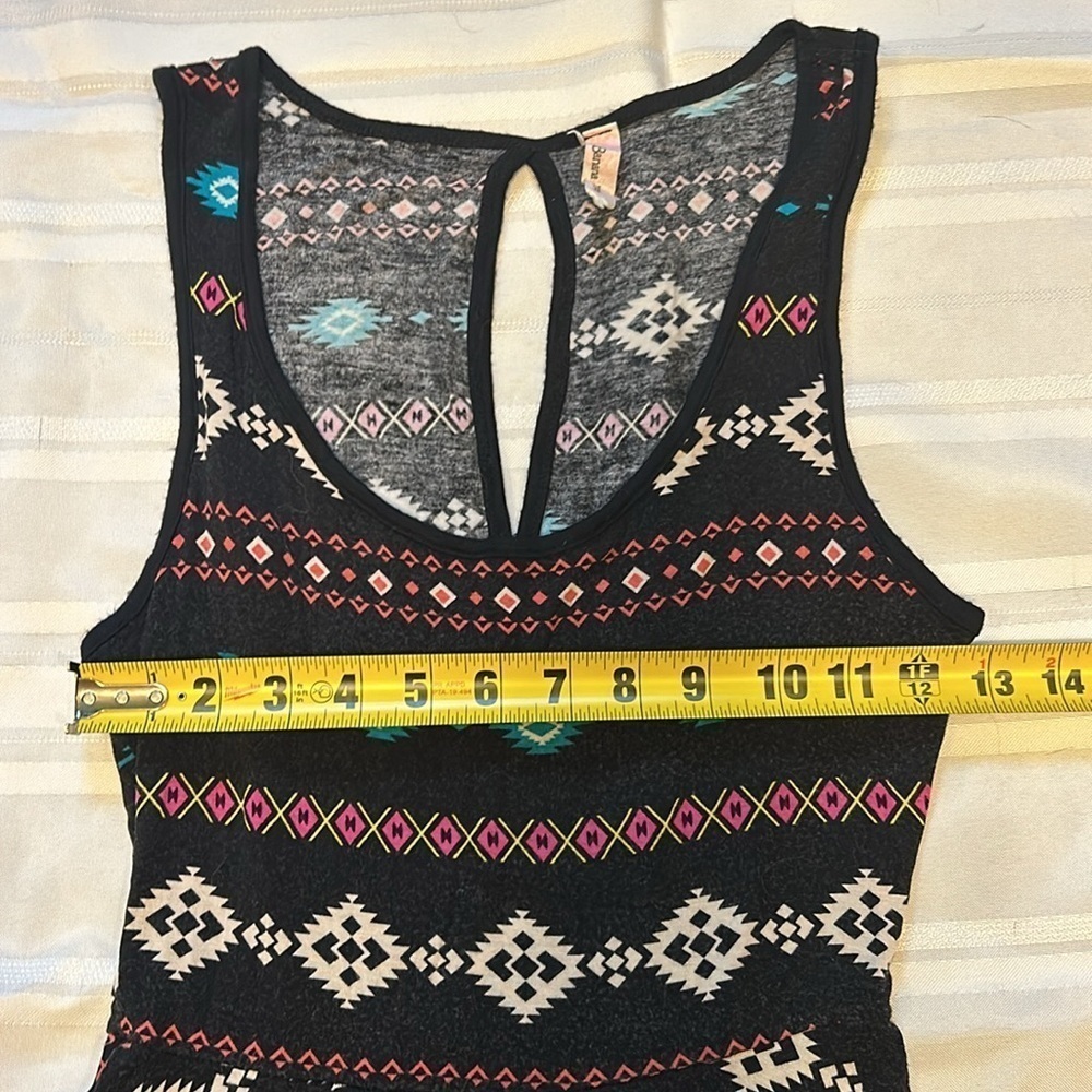 Banana Lemon Aztec Style Dress - Picture 7 of 8